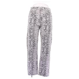 Alexander Wang Jean blanc à imprimé python White