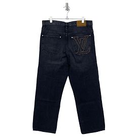 Louis Vuitton Pantaloni in denim neri Skate Fit Nero