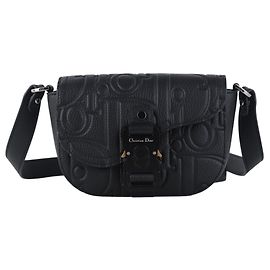 Dior Gravity Saddle Mini Flap Crossbody Bag Black