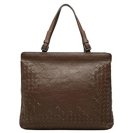 Sac cabas Bottega Veneta en cuir Intrecciato marron Marron