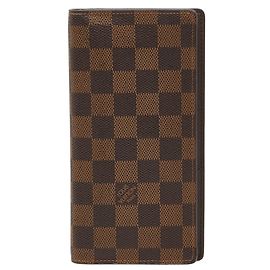 Louis Vuitton Damier Portefeuille Brazza Long Wallet Braun