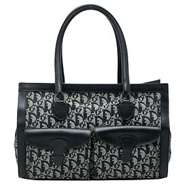 Sac Cabas Christian Dior Dior Trotter Marron Noir