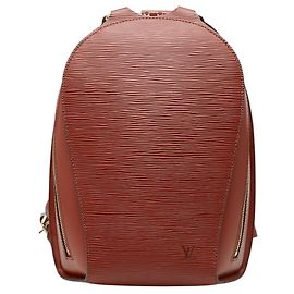 Mochila Louis Vuitton Epi Mabillon Marrom