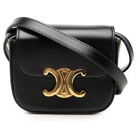 Céline Borsa a tracolla e spalla Celine Triomphe Mini Claude Nero