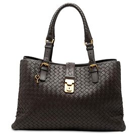 Sac à main cabas Bottega Veneta Intrecciato en cuir marron Marron