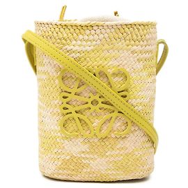 Borsa a tracolla con tasca quadrata Loewe Anagram Verde