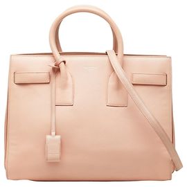 Borsa Saint Laurent Sac de Jour in pelle rosa Rosa