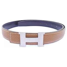 Hermès Hermes Mini Constance 24mm Wendelgürtel Braun Schwarz