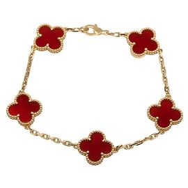 Pulseira Van Cleef & Arpels Vintage Alhambra 5P Outro