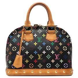 Sac à main Louis Vuitton Monogram Multicolor Alma Noir