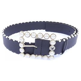 Chanel Standard Black Belt Black