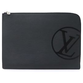 Louis Vuitton Epi Pochette Jour GM Clutch Handbag Black