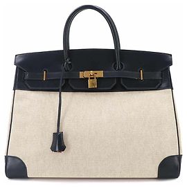Hermès Sac à main Hermes Birkin 40 Bleu Beige