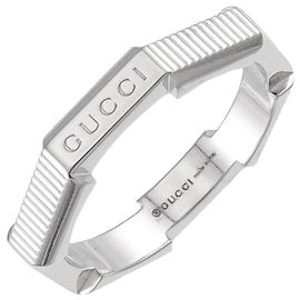 Anillo Gucci Link to Love en oro blanco de 18K Otro