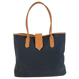 Yves Saint Laurent Black and Brown Tote Bag Brown Black