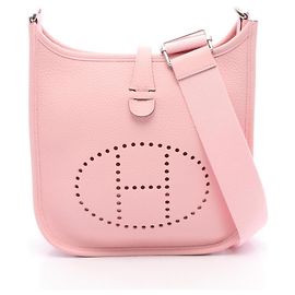 Hermès Bolsa de Ombro Hermes Evelyne 23 Rosa