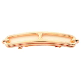 Hermès Hermes Louli PM Nata Gold Plated Hair Barrette Golden