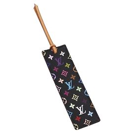 LOUIS VUITTON Monogram Multicolor Mark Page Kadu Bookmark M99197 LV Auth 196472V Nero