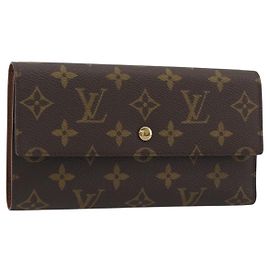 LOUIS VUITTON Monogram Porte Tresor International Wallet M61215 LV Auth 194302A Monogram