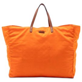 Mala de viagem Gucci GG em nylon laranja Laranja