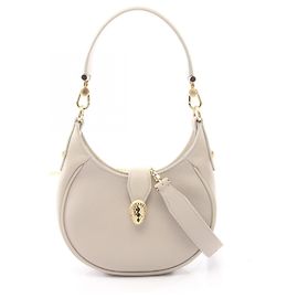 Bulgari Bvlgari Serpenti Ellipse Small 2-Way Handbag Brown