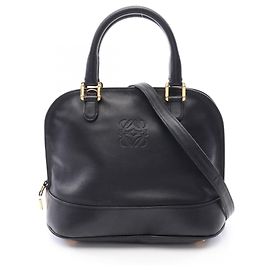 Loewe Anagram 2-Way Handbag Black