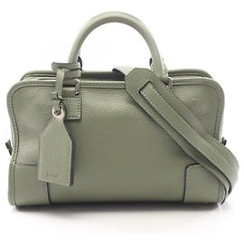 Sac à main Loewe Amazona 23 en cuir vert Vert