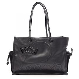 Loewe Crown Logo Tote Bag Black