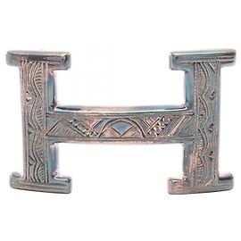 Hermès Hermes Touareg H-Belt Buckle Accessory Silvery