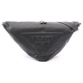 Prada VIT DAINO Triangle Shoulder Bag Black