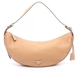 Prada Borsa a spalla Demi Lune Large Marrone