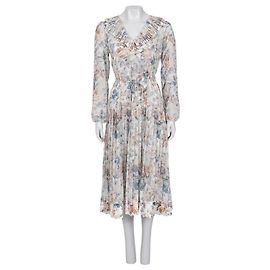 Zimmermann Durchsichtiges Plisseefloralkleid - FOX2 Gebraucht Andere