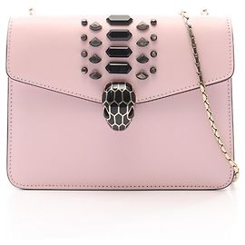 Bulgari Bolsa de Ombro Bvlgari Serpenti Forever Bijou Rosa