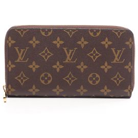 Louis Vuitton Zippy Organizer Monogram Round Long Wallet Brown Monogram