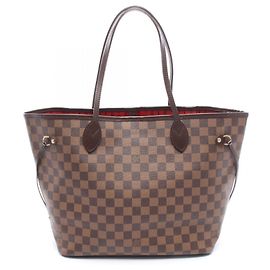 Sac cabas Louis Vuitton Neverfull MM Damier Ebene Marron