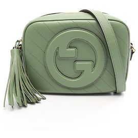 Bolsa de couro verde Gucci Blondie Verde