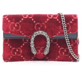 Borsa a Spalla Dionysus di Gucci Nero Rosso