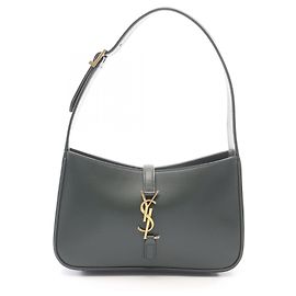 Bolsa de couro verde Yves Saint Laurent Verde
