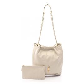 Sac à épaule Yves Saint Laurent Jamie Écru