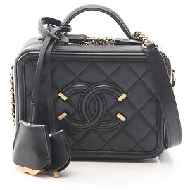 Borsa Vanity Small Chanel CC Figley Nero