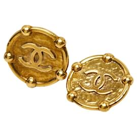 Orecchini vintage Chanel Coco Mark D'oro
