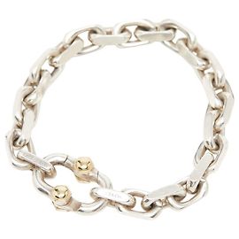 Bracciale a catena larga Tiffany & Co. 1837 Makers Argento Giallo