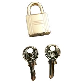 Cadenas et clés Hermès plaqué or Doré