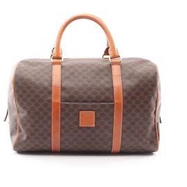 Céline Bolsa Celine Macadam Marrom Bege