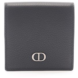 Monedero de piel negra Christian Dior Negro