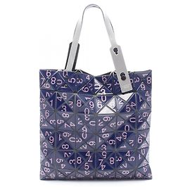 Autre Marque Bao Bao Issey Miyake Lucent Ransu Tote/Handbag Pink Navy blue