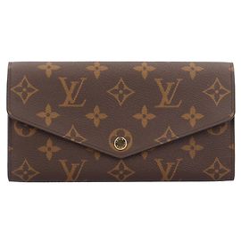 Louis Vuitton Portefeuille Sarah Monogram Long Wallet Castaño