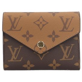 Louis Vuitton Portefeuille Victorine Tri-fold Wallet Castaño