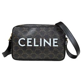 Céline Borsa a tracolla Celine Medium Messenger Triomphe Marrone