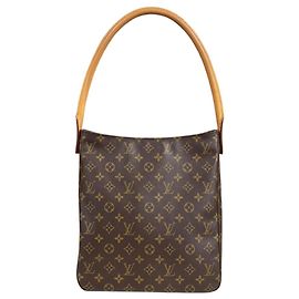 Sac à épaule Louis Vuitton Looping GM Monogram Marron